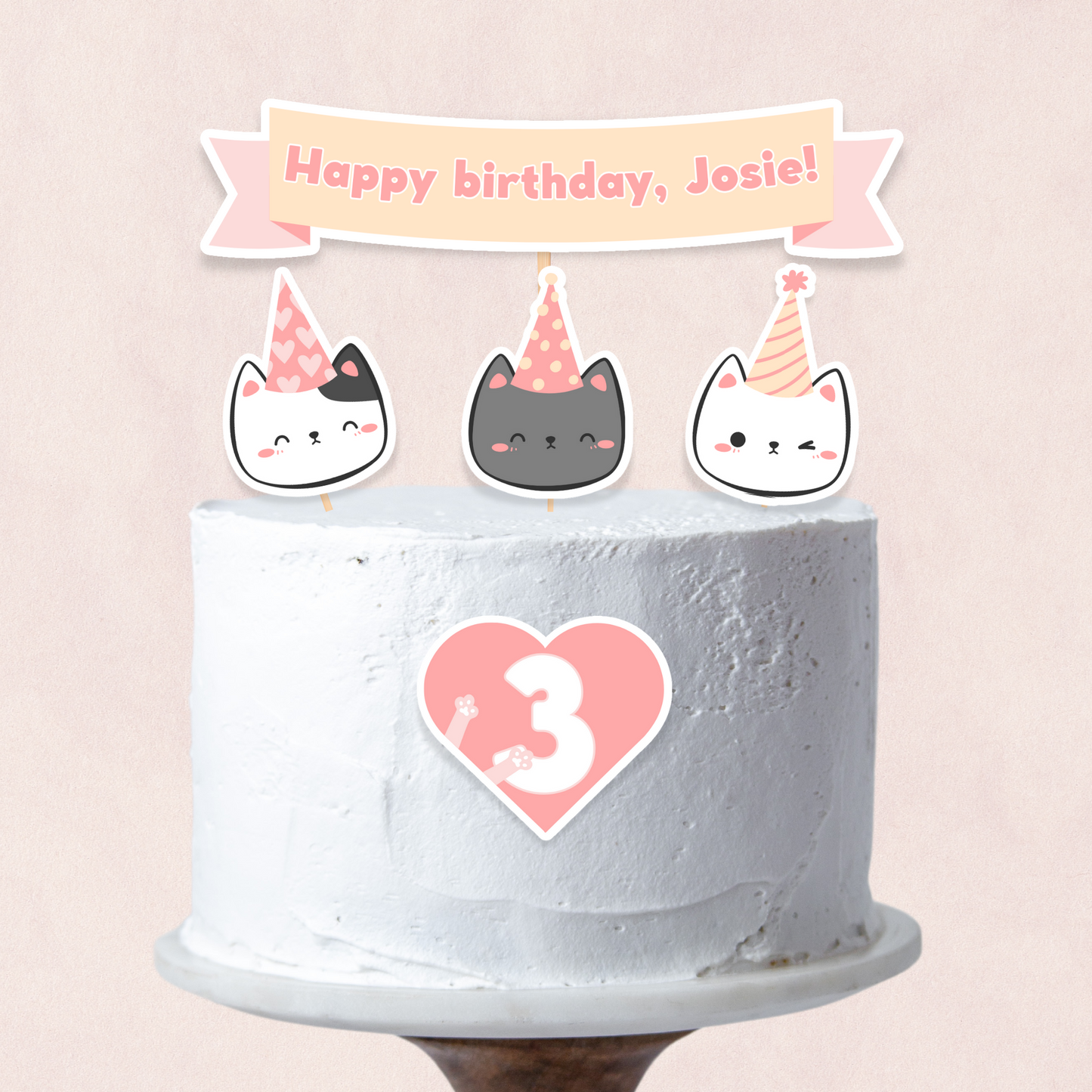 Cat Birthday Bundle Set - personalized by us!