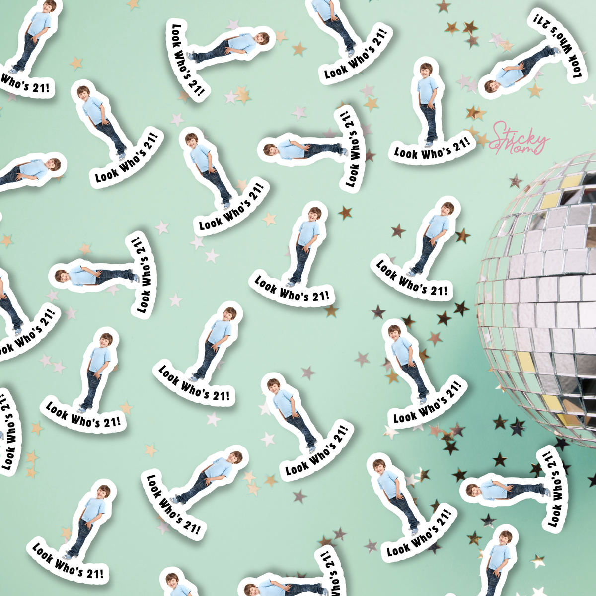 Fuck im 40 Look whos 30 50 60 70 Birthday photo confetti , photo cupcake toppers confetti popcorn boxes cake topper picture paper straws