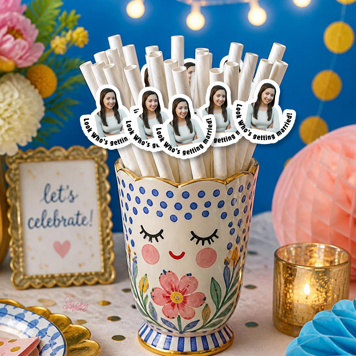 Fuck im 40 Look whos 30 50 60 70 Birthday photo confetti , photo cupcake toppers confetti popcorn boxes cake topper picture paper straws