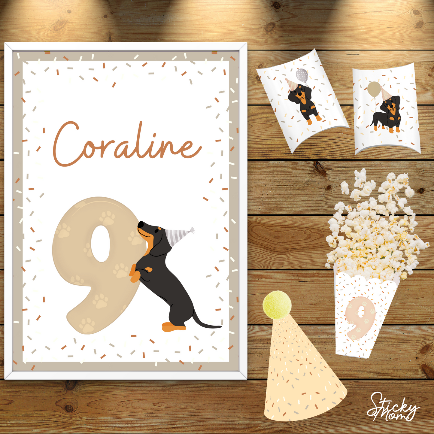 Dachshund Birthday Bundle printable - personalized by us!