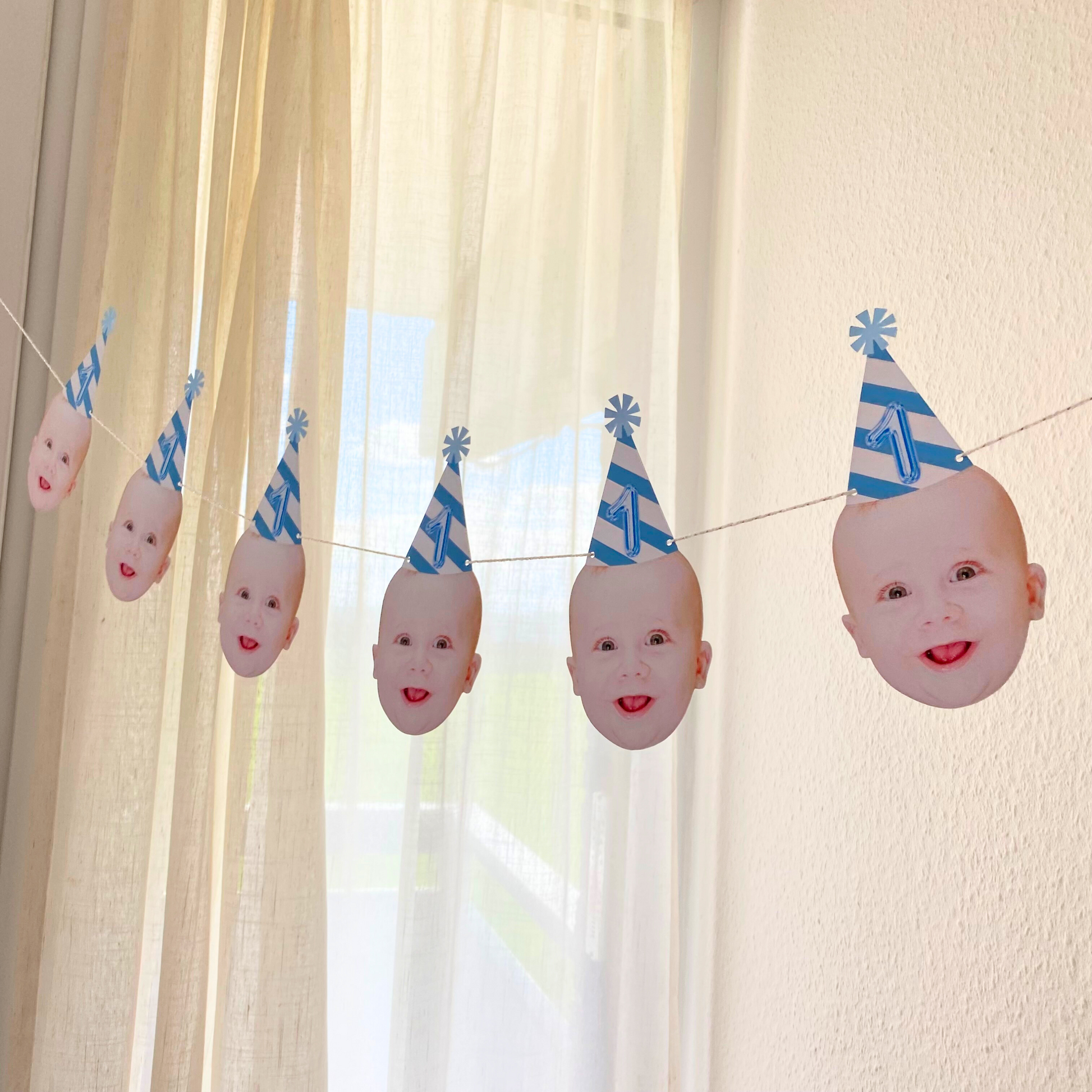 birthday face banner, baby face banner, baby face garland, baby face bunting, first year banner, face bunting baby, birthday banner face,baby birthday facee banner, 1st birthday banner, custom face garlands, birthday face decor, 1st birthday photos, stickymomshop image banner