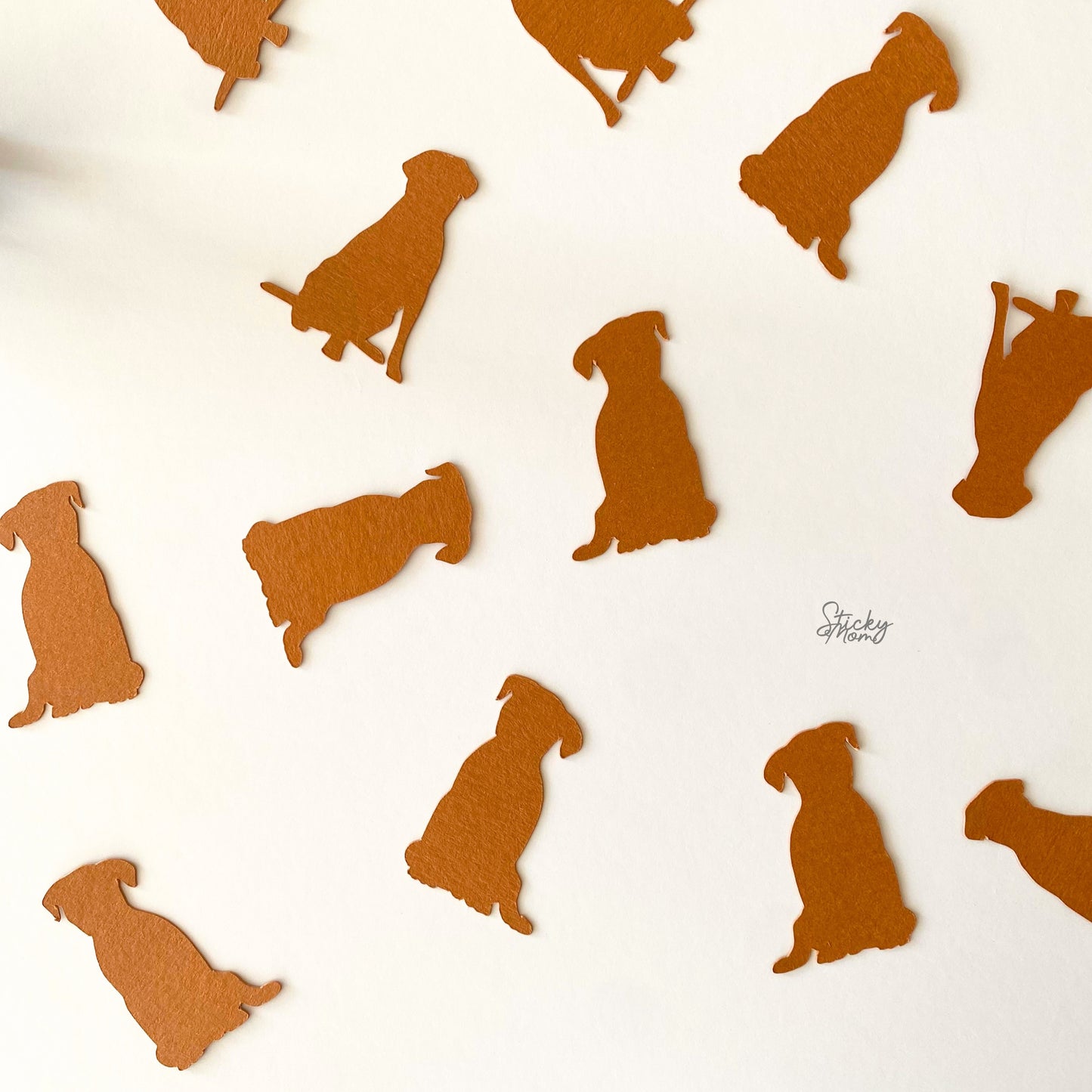 Labrador dog paper confetti birthday party puppy decor