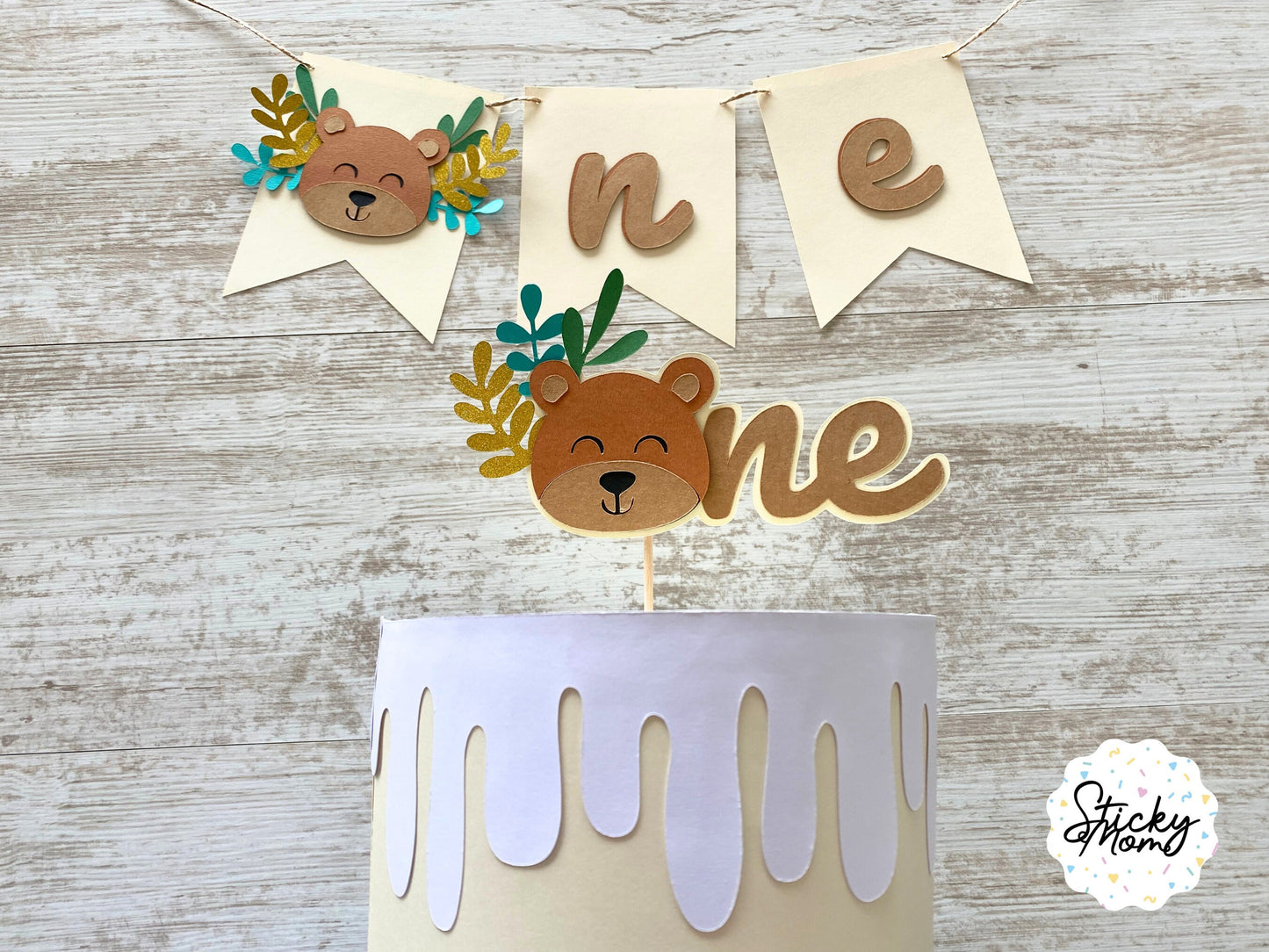 Bear birthday Confetti, teddy bear party decorations