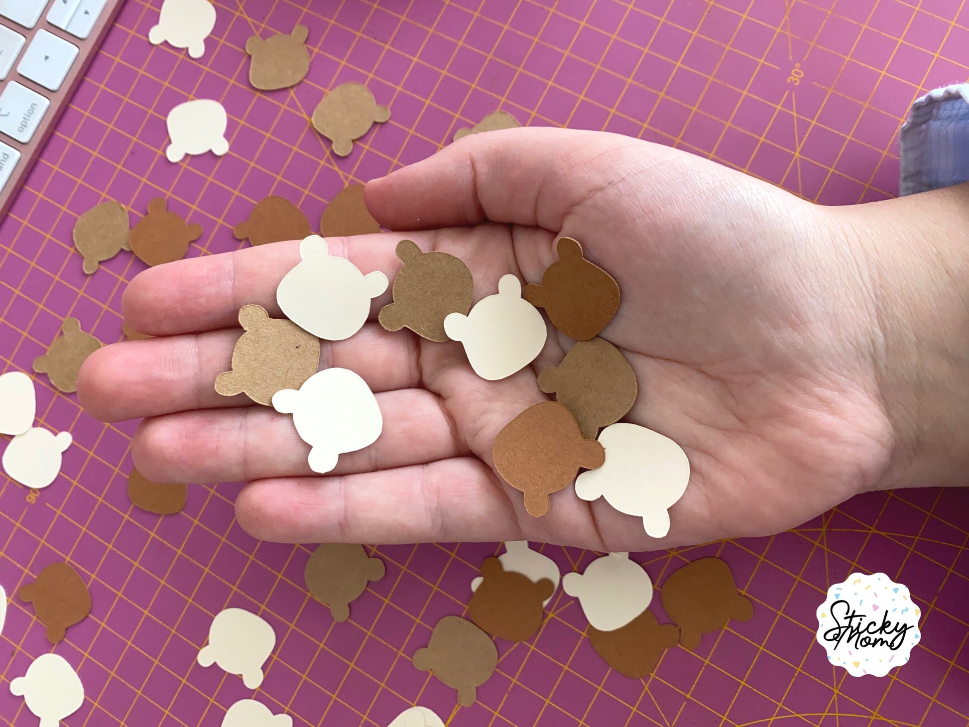 Bear birthday Confetti, teddy bear party decorations