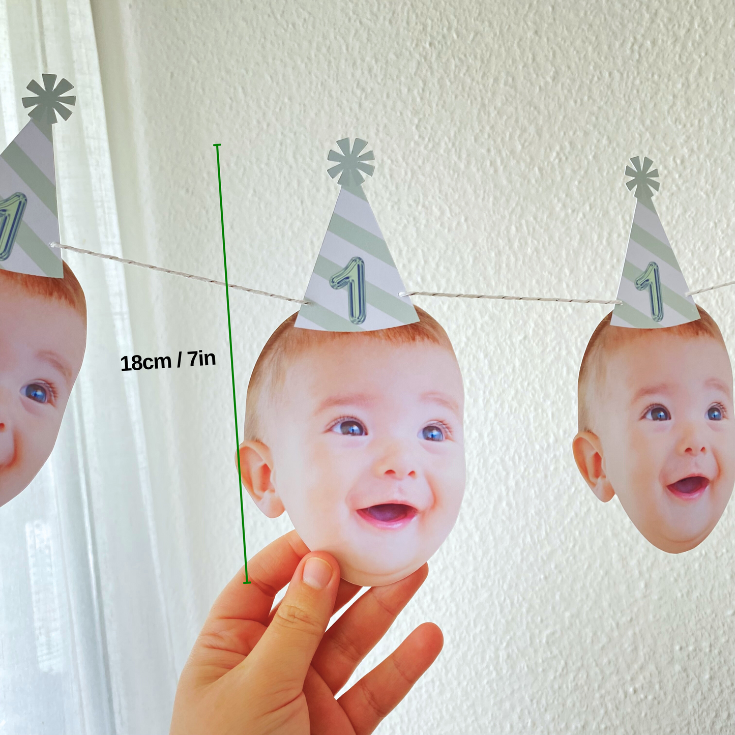 birthday face banner, baby face banner, baby face garland, baby face bunting, first year banner, face bunting baby, birthday banner face,baby birthday facee banner, 1st birthday banner, custom face garlands, birthday face decor, 1st birthday photos