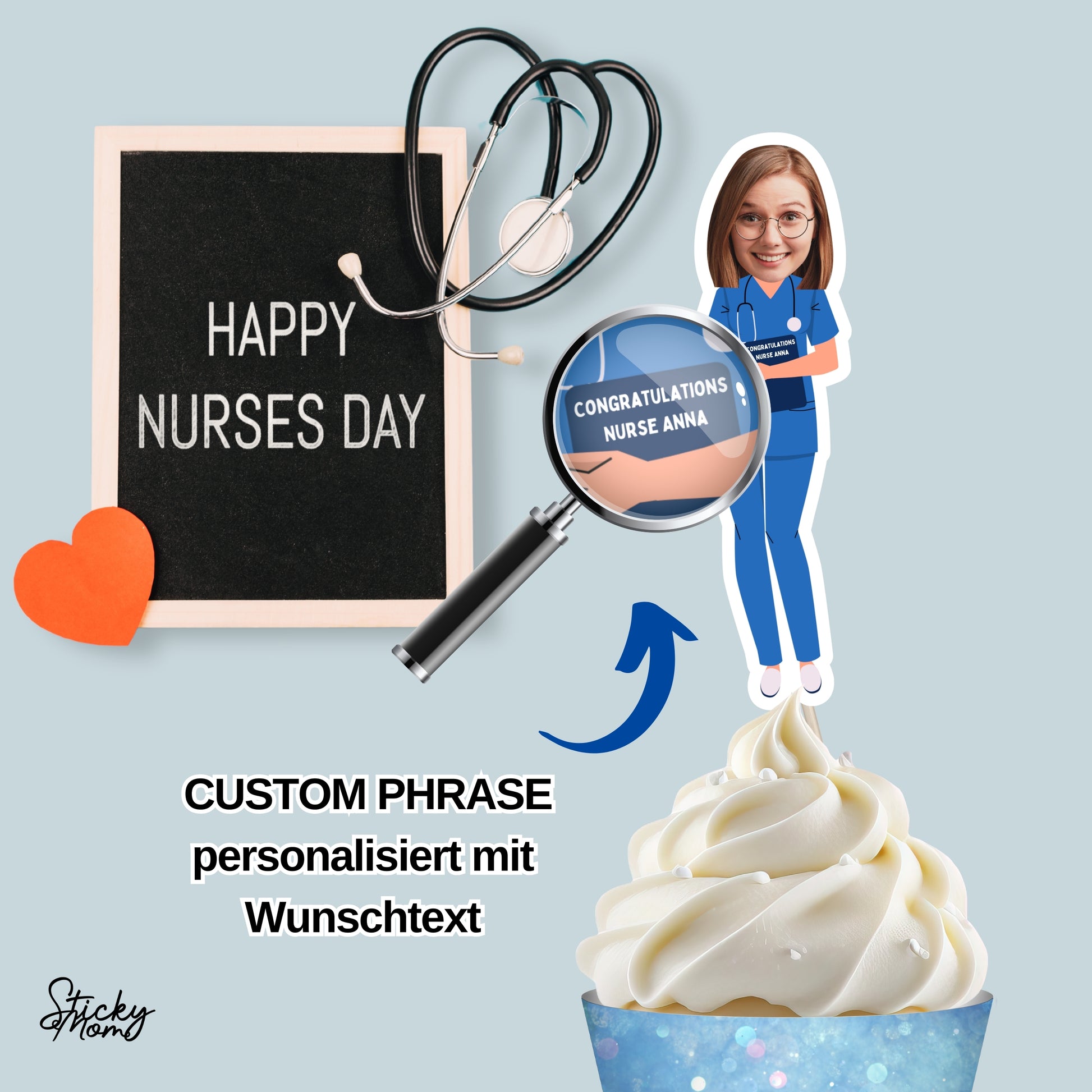 nurse graduation nurse retirement nurse photo edit nurse day image stickymomshop