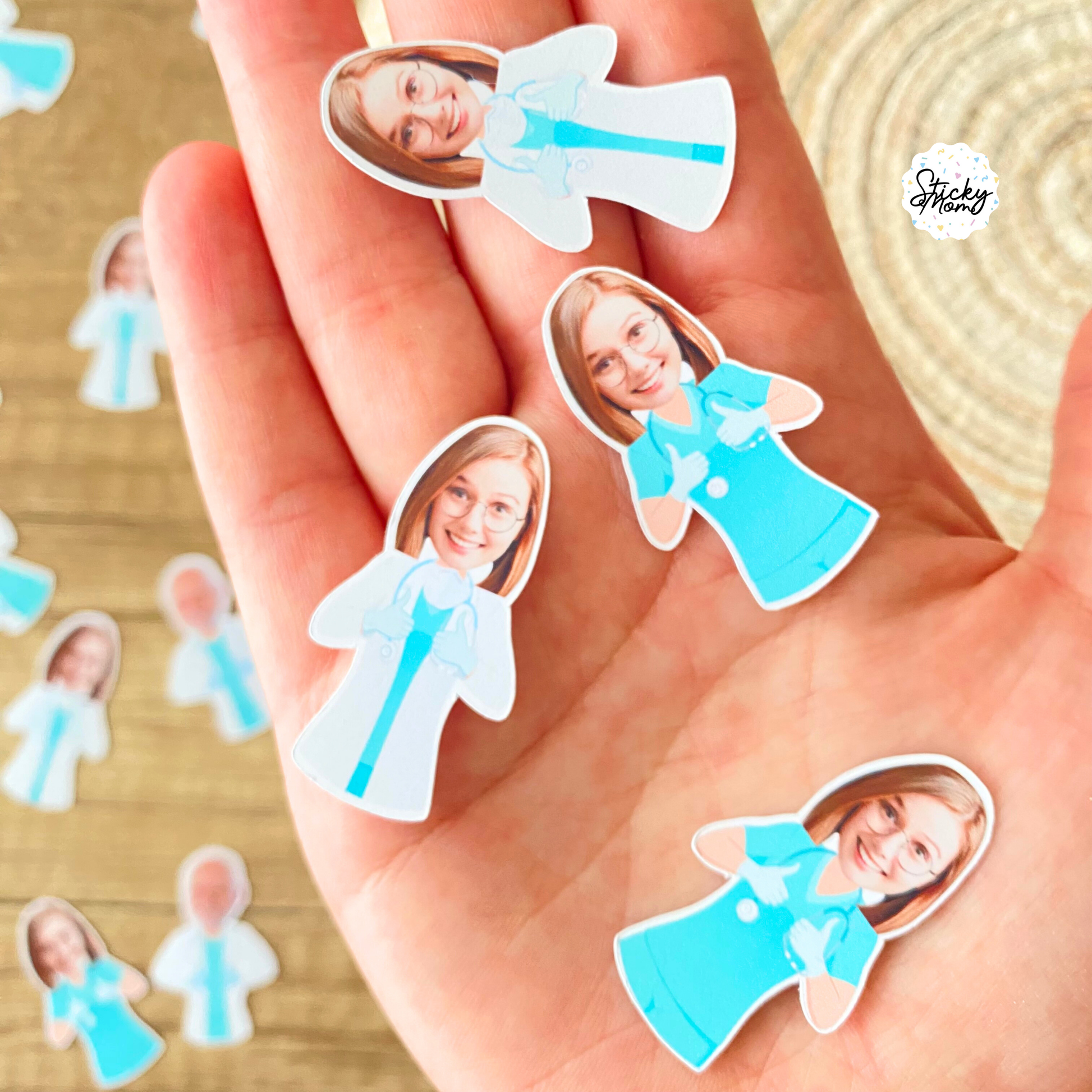 Surgeon photo banner, doctor cupcake toppers and doctor confetti - Graduation, doctor's day